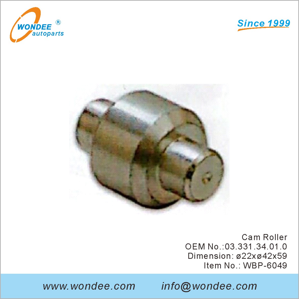 CAM ROLLER OEM 0333134010 pour BPW de Wondee