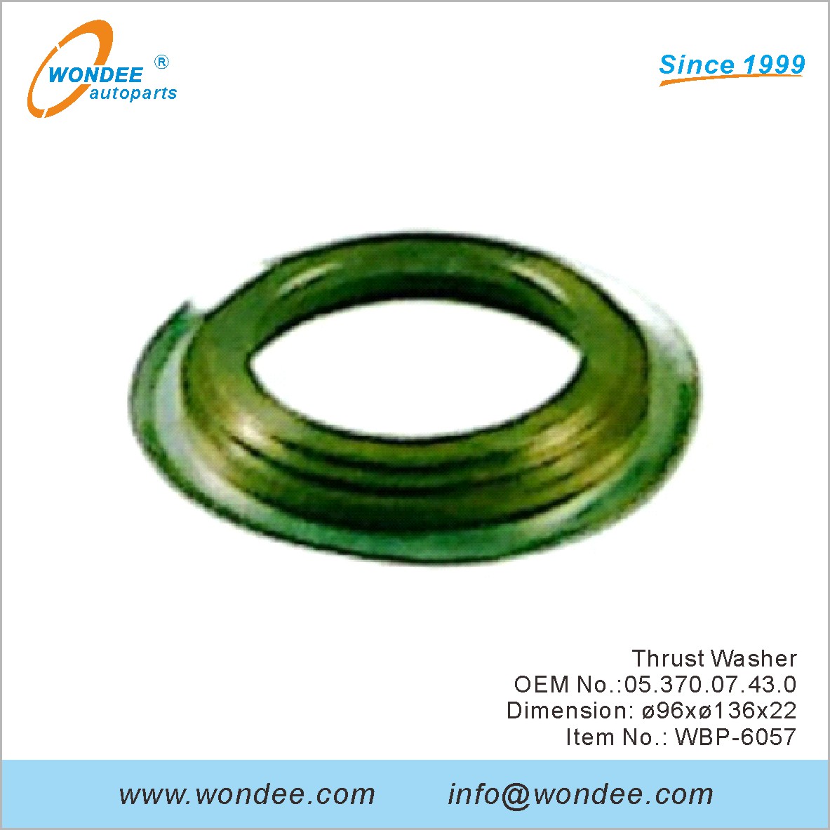 Lave-glace OEM 0537007430 pour BPW de Wondee