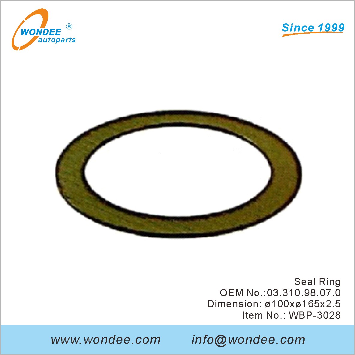 Sceau anneau OEM 0331098070 pour BPW de Wondee