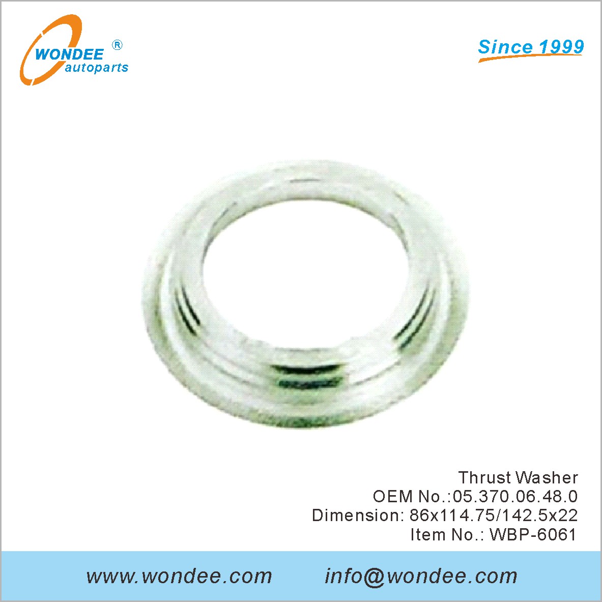 Lave-glace OEM 0537006480 pour BPW de Wondee