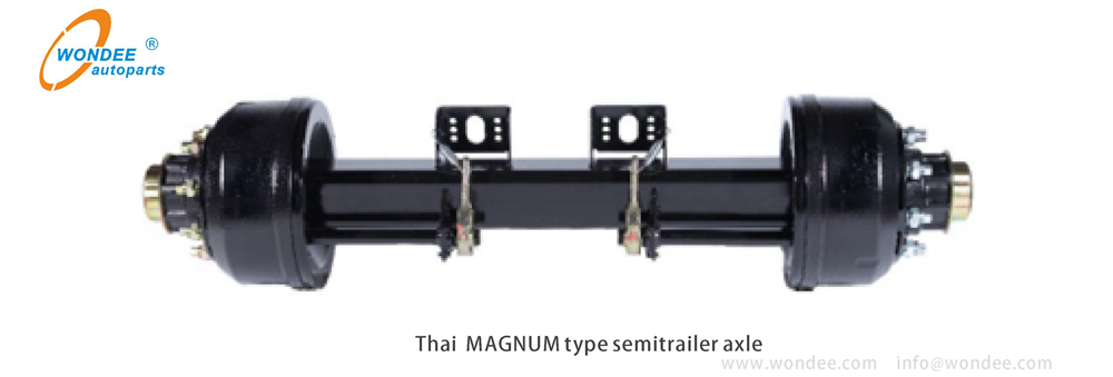 Essieu à semi-remorque de type thaïlandais