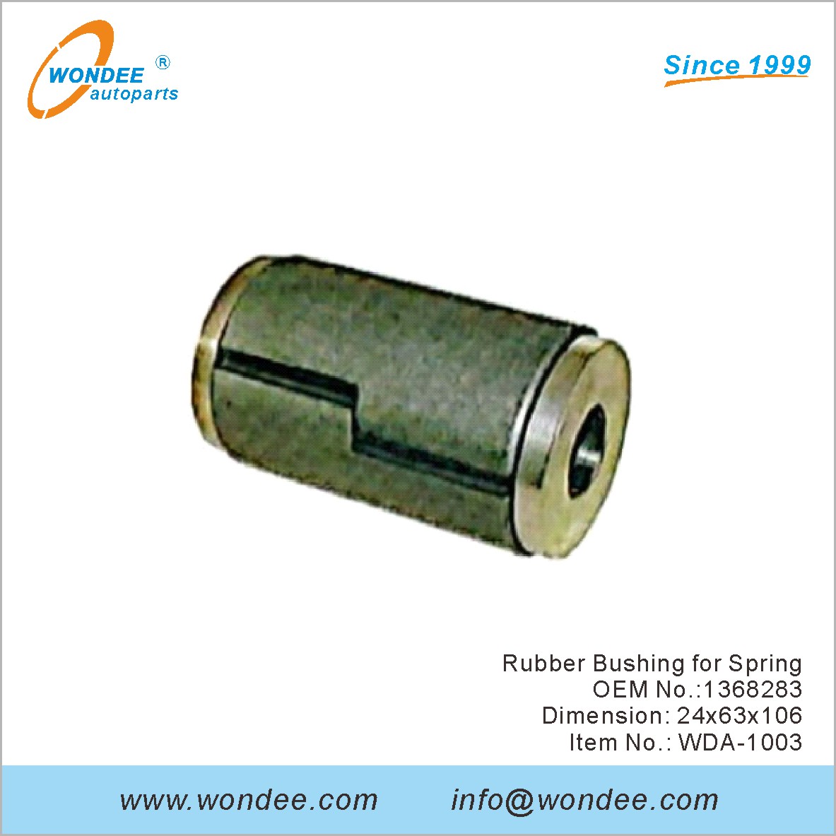 Suise en caoutchouc pour Spring OEM 1368283 pour DAF de Wondee