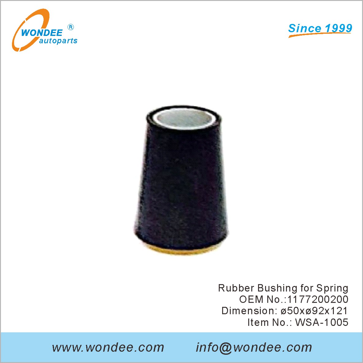 Suise en caoutchouc pour Spring OEM 1177200200 pour SAF de Wondee