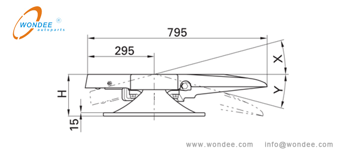 Type de forgeage de la cinqui&egrave;me roue d'un fabricant de Chine / WONDEE Autoparts