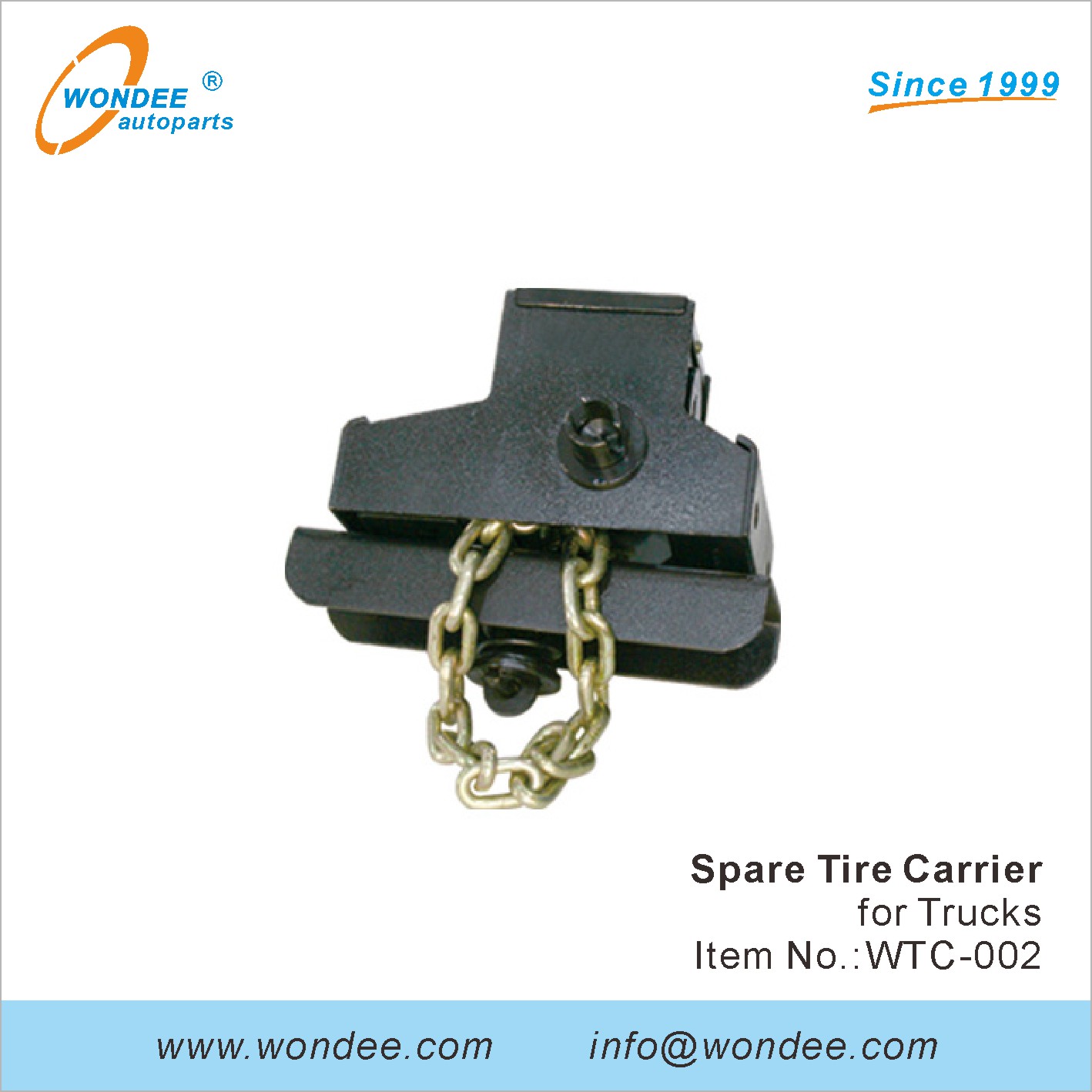 Carrier des pneus de secours Wondee (2)